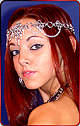 Crystal coronet in steel shown w/Mother of Pearl