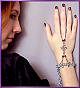 Crystalweave slave bracelet shown w/amethyst purple beads