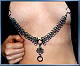 Danae nipple chain in steel w/jewelry hooks