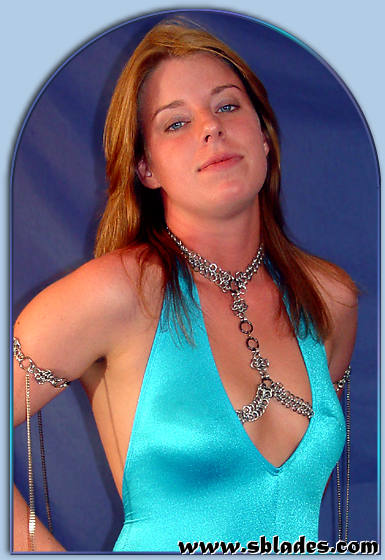 Danae nipple necklace set w/Diamond armlet