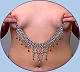 Amira nipple jewelry shown w/mini-clips and iridescent purple