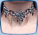 Blade chain mail choker close-up