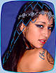 Mid-length shown in steel and blue chain