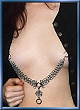 Danae nipple chain in steel w/jewelry hooks