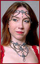 Diamond Celtic headband shown w/Diamond choker