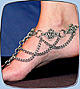 Diamond barefoot sandal