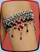 In dark-fire w/Ice-Flame belly jewelry & halter top