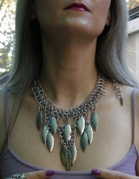 Kaira Valkyrie Necklace chainmail, necklaces, jewelry, metal, punk, gothic, tribal, unusual, shiny, jewellery, neck, chains, medieval, renaissance, costumes, bellydance, chainmail, chainmaile, mail, chain-mail, chainmaille, maile, rennaissance, faire, wench, princess, dancer, shop, choker