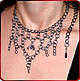 ShadowPoint Bat Necklace in silver-tone