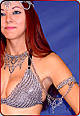 Necklace in ShadowPoint body chains w/Chainmail bikini top