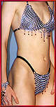 Amira chain mail g-string w/Amira bikini top
