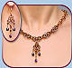 CaptiveLink necklace & earrings shown w/iridescent purple beads