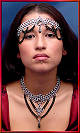 Raven Gothic necklace w/Raven headpiece and arm bands