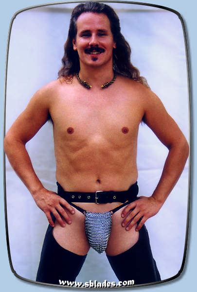 Deluxe Mens chainmail g-string in steel